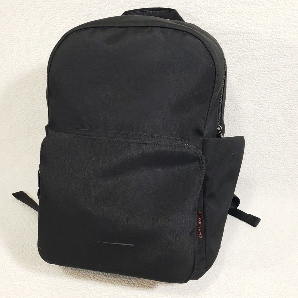 Lo and Sons Hanover Supreme Backpack Black‎ Waxed Poly 16" Laptop Trolley Sleeve